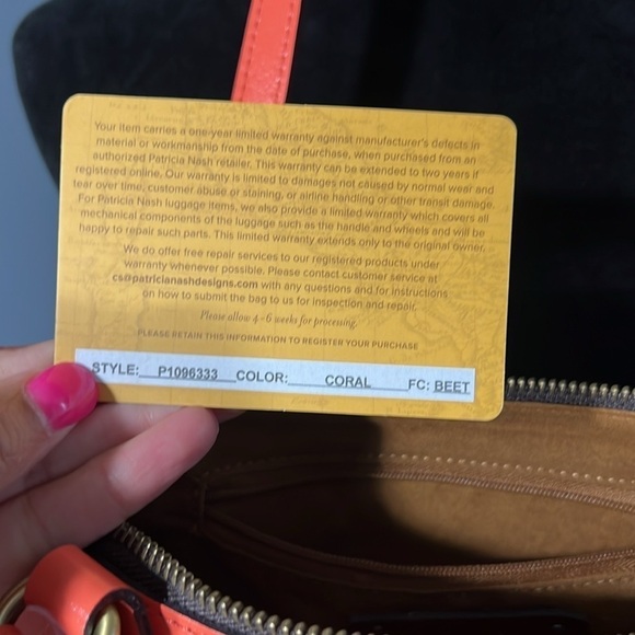 Patricia Nash Bordaux Shoulder Satchel Vintage Vegetable Tanned Leather NWT - Picture 8 of 11